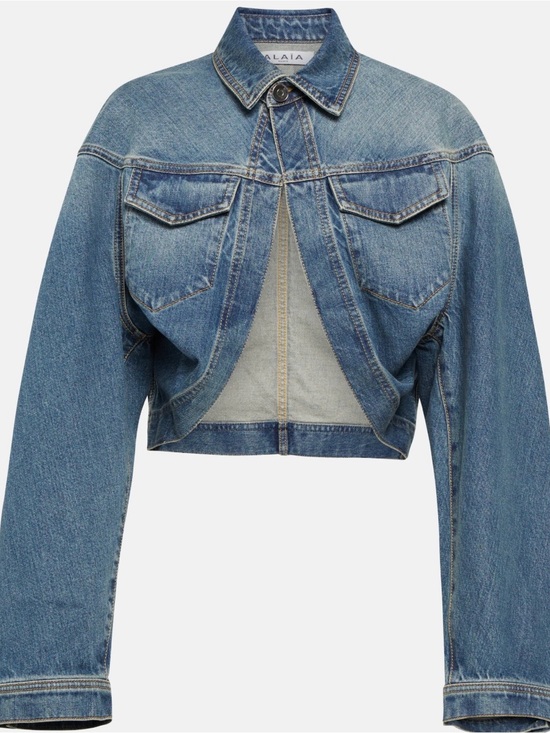 Alaia Jackets & Blazers - Alaïa Denim Bolero Style Jacket - Size 36 FR/4 US